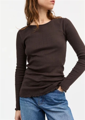Edie bluse Dark Brown Skall Studio 